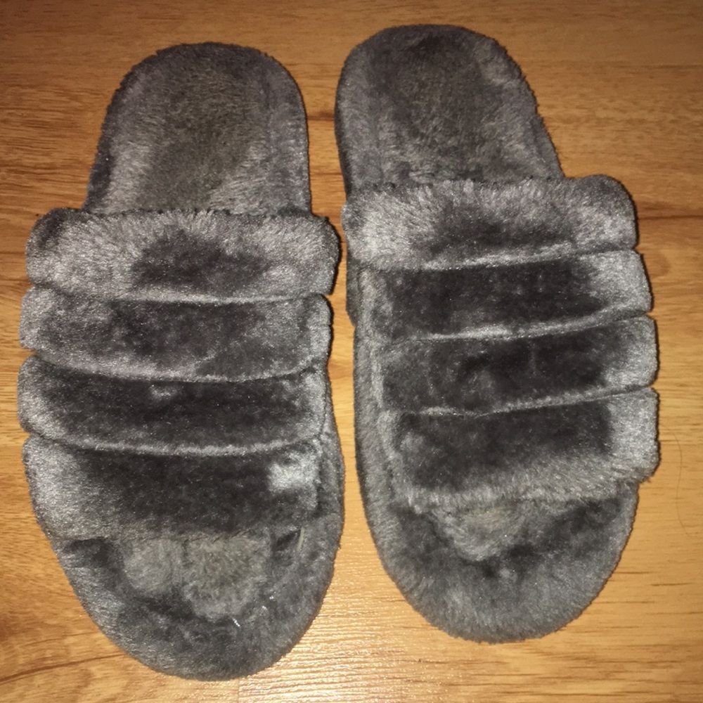 Furry ugg slippers